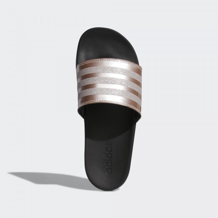 Adidas cloudfoam slides rose gold best sale