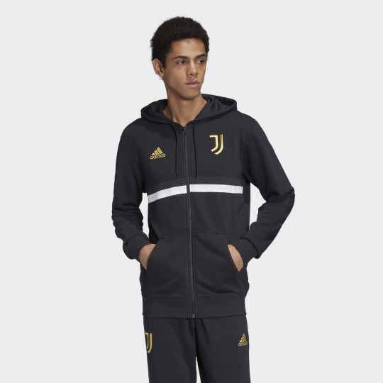 Чоловіча толстовка  adidas  JUVENTUS 3-STRIPES FULL-ZIP HOODIE (АРТИКУЛ: FR4234 )