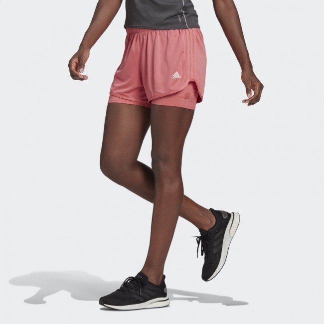 Женские шорты adidas PACER 3-STRIPES WOVEN TWO-IN-ONE (АРТИКУЛ: GJ9921)