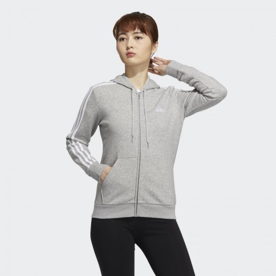 Женская худи adidas ESSENTIALS 3-STRIPES FLEECE W (АРТИКУЛ: GV6021)