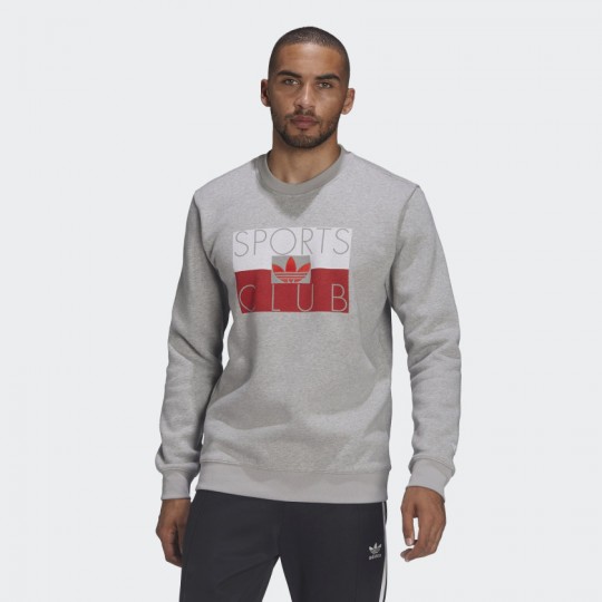 Мужской свитшот adidas ORIGINALS SPORTS CLUB CREW (АРТИКУЛ: HF4912)