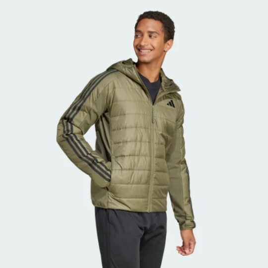 Чоловіча куртка adidas ESSENTIALS 3-STRIPES INSULATION HYBRID  (АРТИКУЛ:JD1038)