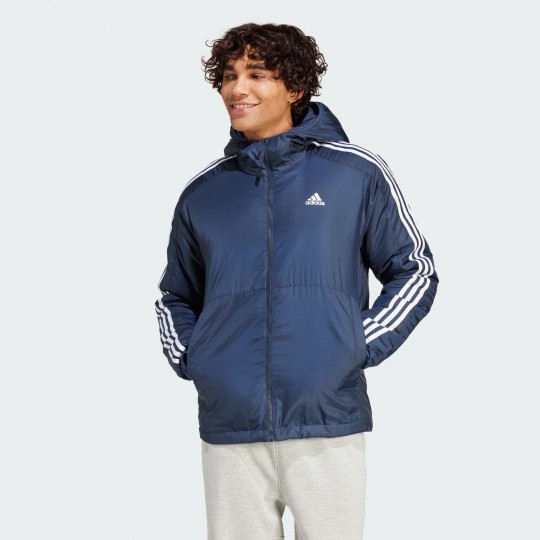 Мужская куртка adidas ESSENTIALS 3-STRIPES INSULATED  (АРТИКУЛ:IS1278)