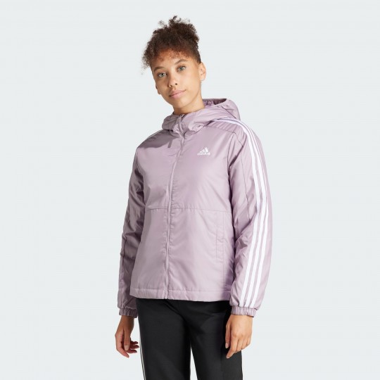 Женская куртка adidas ESSENTIALS 3-STRIPES INSULATED  (АРТИКУЛ:IS1294)