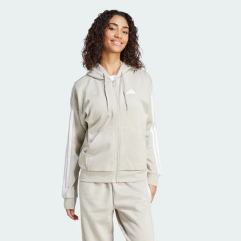 JX7702 adidas ESSENTIALS 3-STRIPES FULL-ZIP FLEECE