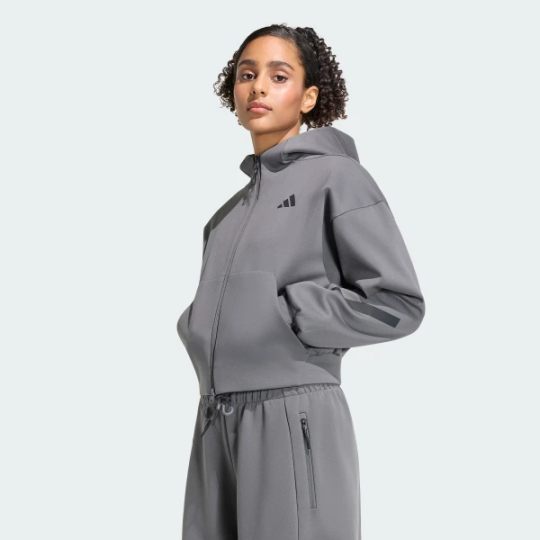 Толстовка adidas Z.N.E. CROPPED FULL ZIP (АРТИКУЛ:KF6394)