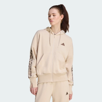 KH1547 adidas SEASONAL ESSENTIALS ANIMAL PRINT 3-STRIPES FULL-ZIP