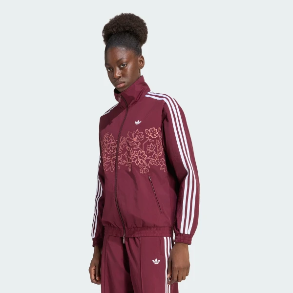 KX1875 Женская олипийка adidas FLORAL GFX FIREBIRD LOOSE| Интернет