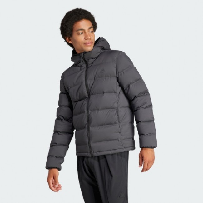 Чоловічий пуховик adidas HELIONIC STRETCH HOODED (АРТИКУЛ:IK3174)