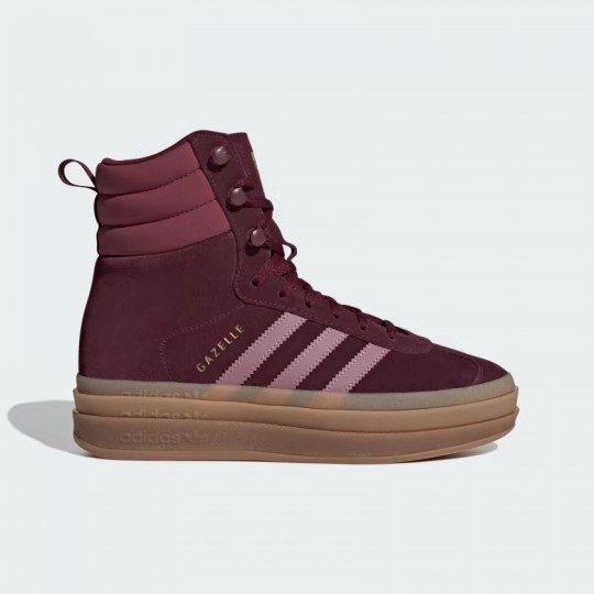 Женские кроссовки adidas GAZELLE HIGH MAROON  (АРТИКУЛ:ID6882)