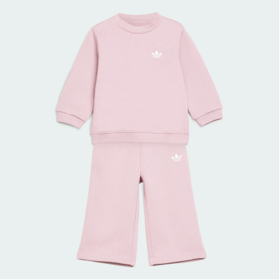 KT2239 adidas LOOSE CREW TOP & WIDE LEG PANTS