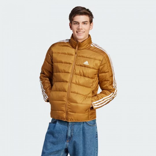 Мужской пуховик adidas ESSENTIALS 3-STRIPES LIGHT DOWN  (АРТИКУЛ:IK3208)