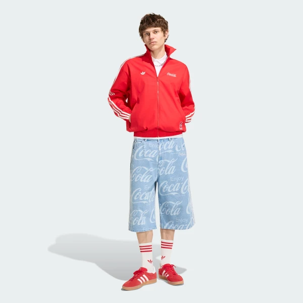 KY2112 Мужские шорты adidas COCA COLA CLASSIC SPORT DENIM SHORT