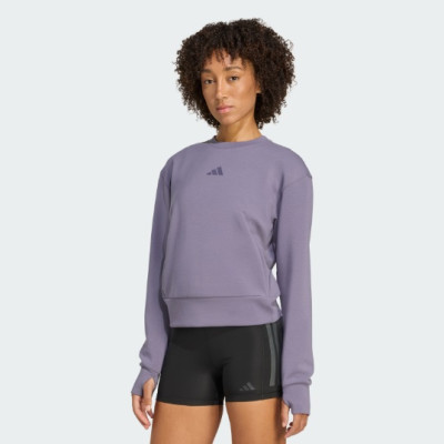 JX7307 adidas DESIGNED-FOR-TRAINING WARM-UP CREWNECK