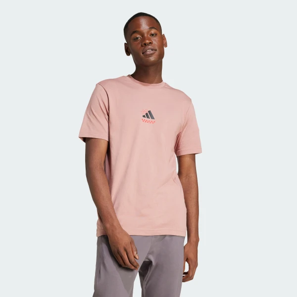 JJ4018 Мужская футболка adidas LOUNGE PIZZA GRAPHIC| Интернет