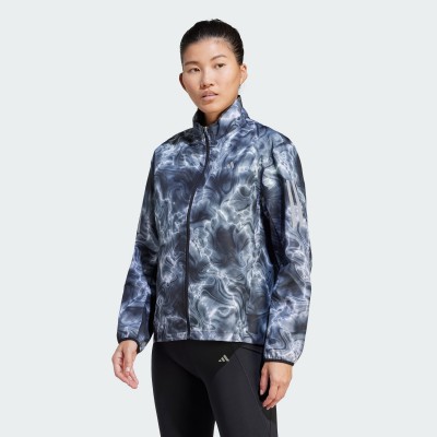 IJ5427 adidas OWN THE RUN ALLOVER PRINT HOODED