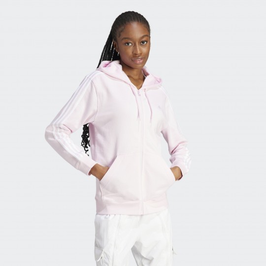 Жіноче худі adidas ESSENTIALS 3-STRIPES FRENCH TERRY REGULAR FULL-ZIP  (АРТИКУЛ:IL3418)