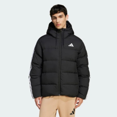 JM4165 adidas ESSENTIALS CLIMAWARM 3-STRIPES PUFFER HOODED