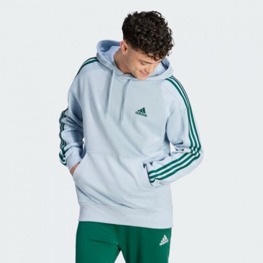 Мужская худи adidas ESSENTIALS FRENCH TERRY 3-STRIPES  (АРТИКУЛ:IJ8680)