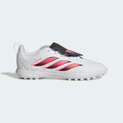 IH2087 adidas PREDATOR CLUB FOLD-OVER TONGUE ELASTIC LACES TURF FOOTBALL KIDS