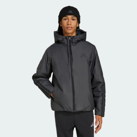 Куртка adidas ESSENTIALS CLIMAWARM 3-STRIPES INSULATED HOODED (АРТИКУЛ:KB8149)