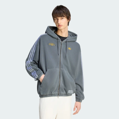 KW3600 adidas ORIGINALS WASHED GRAPHICS ZIP-THRU