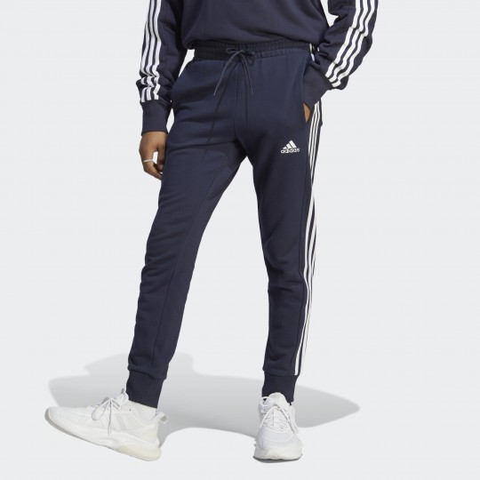 Мужские брюки adidas ESSENTIALS FRENCH TERRY TAPERED CUFF 3-STRIPES  (АРТИКУЛ:IC9406)