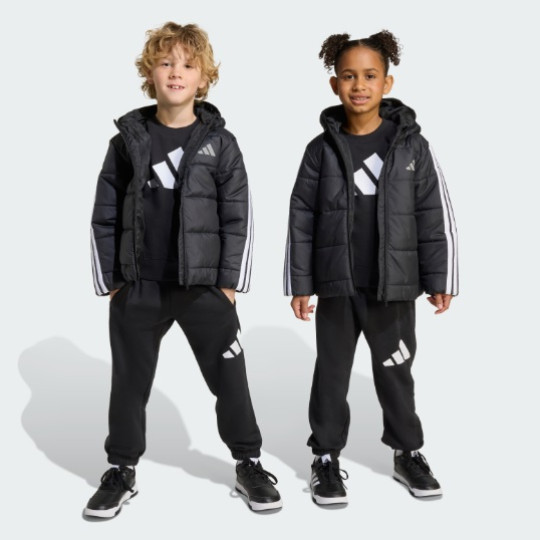 Куртка adidas ESSENTIALS 3-STRIPES PADDED KIDS  (АРТИКУЛ:JW2443)
