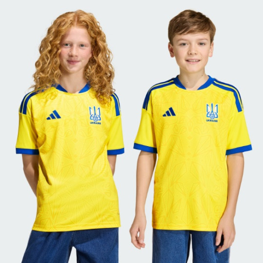 Дитяча домашня футболка adidas UKRAINE 26 KIDS (АРТИКУЛ:JZ4624)