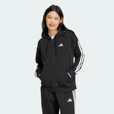 JE1283 adidas ESSENTIALS 3-STRIPES FULL-ZIP FLEECE