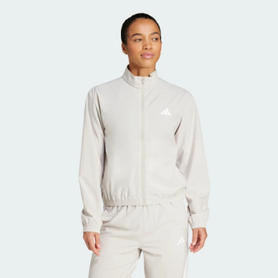 JE6173 adidas TRAIN ESSENTIALS 3-STRIPES WOVEN WARM-UP JACK