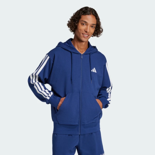 Мужская толстовка adidasESSENTIALS 3-STRIPES FRENCH TERRY (АРТИКУЛ:JE6341)
