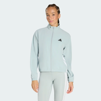 KC5489 adidas TRAIN ESSENTIALS 3-STRIPES WOVEN WARM-UP JACK