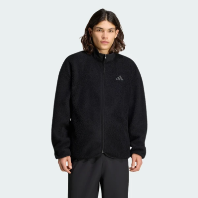 KV2131 adidas CITY TECH 3 STRIPES HIGH PILE FULL ZIP
