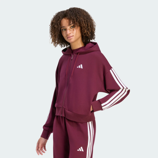 Женская толстовка adidas ESSENTIALS 3-STRIPES FRENCH TERRY (АРТИКУЛ:KR1028)