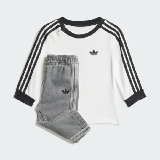 Детский спортивный костюм adidas DENIM LONG SLEEVE KIDS  (АРТИКУЛ:JW5312)