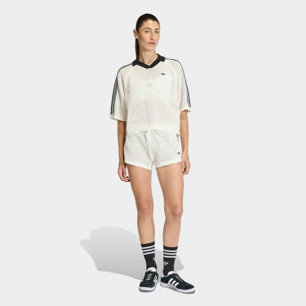 KC6490 Женская футболка adidas KNITTED CROCHET| Интернет-магазин