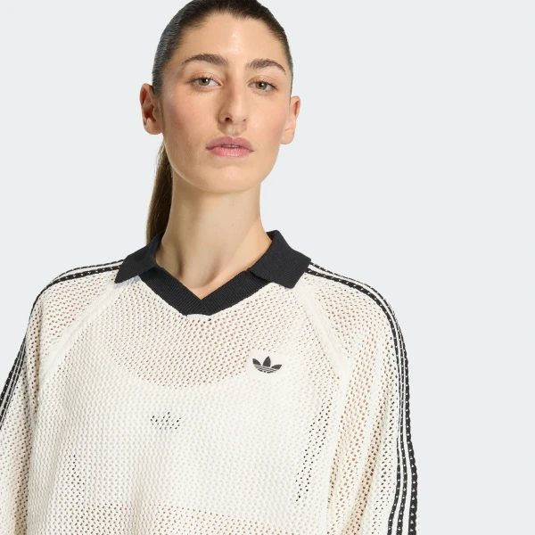 KC6490 Женская футболка adidas KNITTED CROCHET| Интернет-магазин