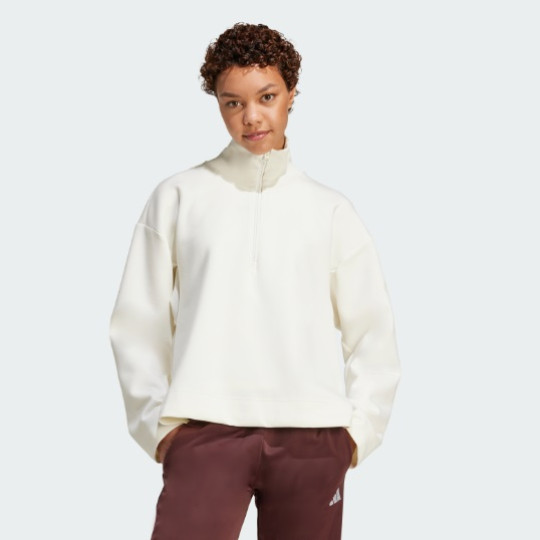 Жіноча спортивнка кофта adidas ALL SZN SOFT LUX QUARTER-ZIP (АРТИКУЛ:JV9907)