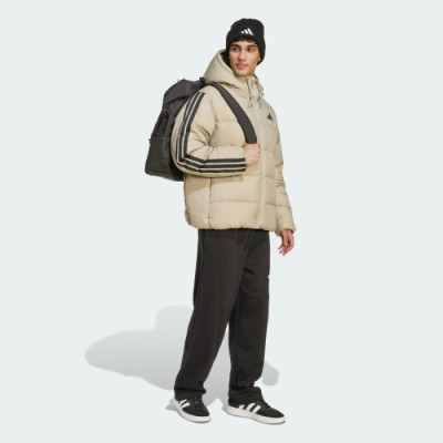 JM4166 adidas ESSENTIALS CLIMAWARM 3-STRIPES PUFFER HOODED
