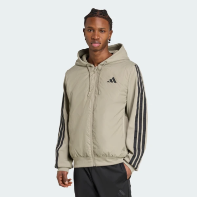 KA5249 adidas ESSENTIALS CLIMAWARM 3-STRIPES INSULATED HOODED HYBRID