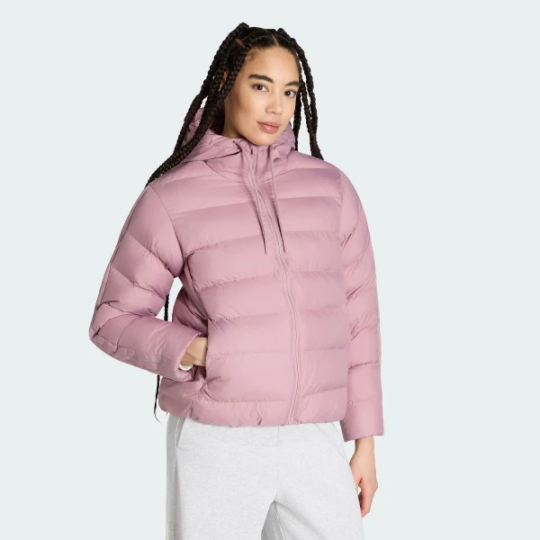 Жіноча куртка adidas ESSENTIALS CLIMAWARM 3-STRIPES SYNTHETIC DOWN HOODED  (АРТИКУЛ:KF2706)