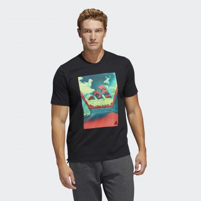 Мужская футболка adidas SUMMER HEAT SKY GRAPHIC (АРТИКУЛ:HE2302)