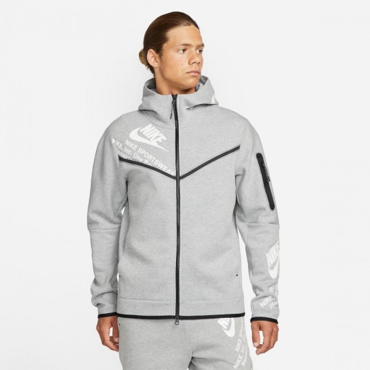 Толстовка NIKE M NSW TCH FLC FZ WR GX HOODIE  (АРТИКУЛ:DM6474-063)